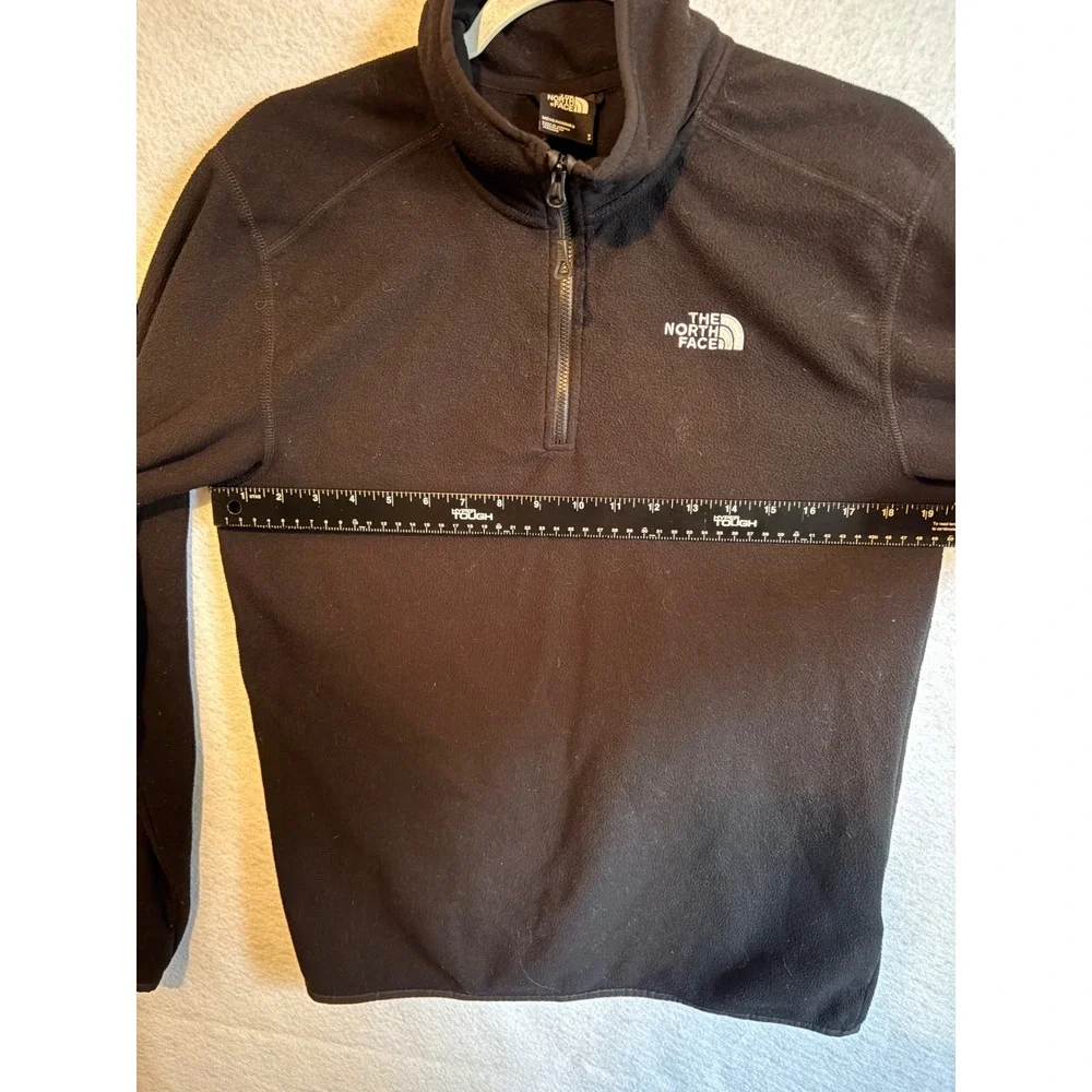 The North Face Mens Fleece‎ 1/4 Zip Pullover Black Size S